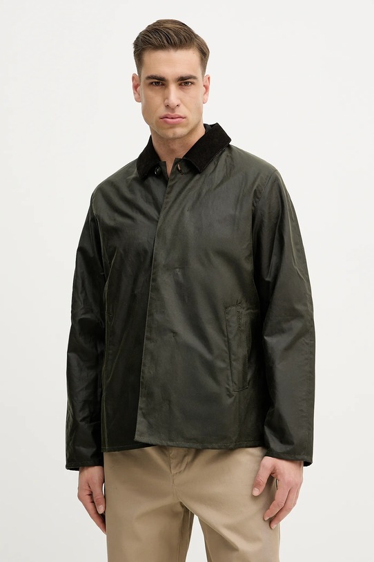 Bavlněná bunda Barbour Lorden nezateplené zelená MWX2526