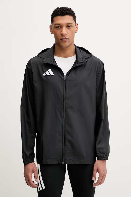 Куртка для тренировок adidas Performance с капюшоном чёрный KQ9074