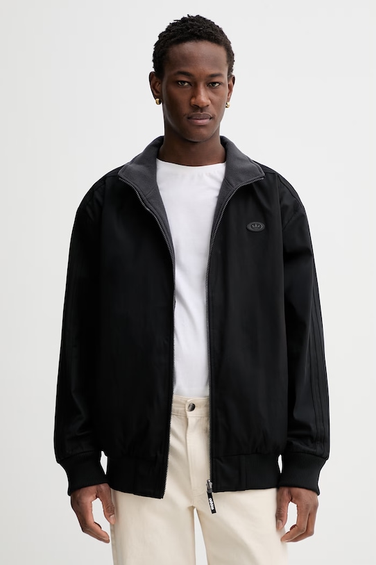 Obojstranná bunda adidas Originals Firebird KS6843 čierna