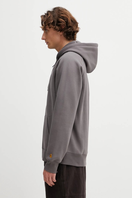 Μπλούζα Carhartt WIP Hooded Chase Jacket I033664.3H5XX γκρί SS26