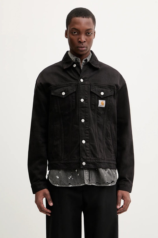 Carhartt WIP jachetă de bumbac Everson Trucker Jacket altele maro I036266.3HVGD