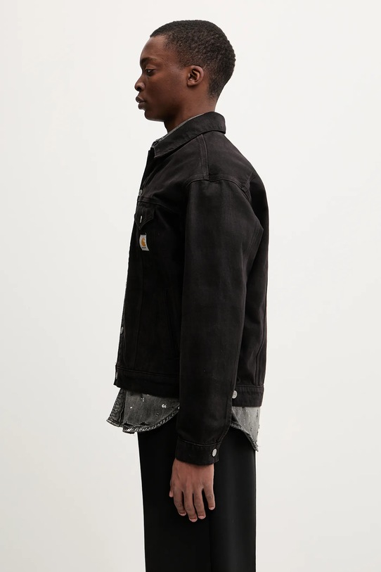 Carhartt WIP jachetă de bumbac Everson Trucker Jacket I036266.3HVGD maro SS26