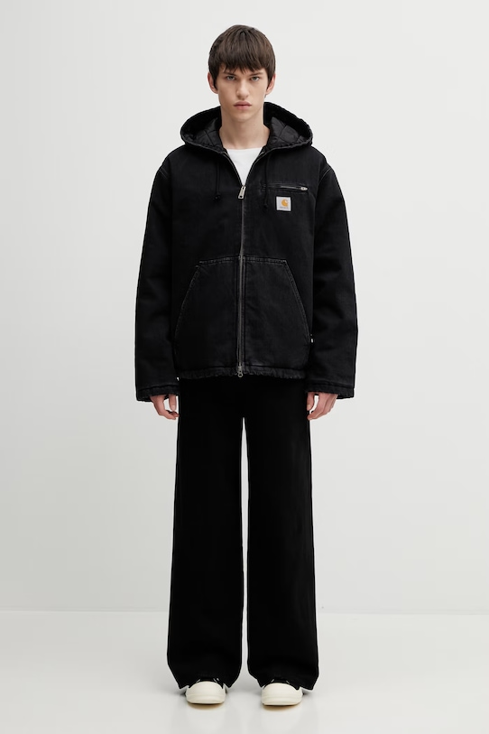 Бавовняна джинсова куртка Carhartt WIP Cleveland Jacket I036258.8906