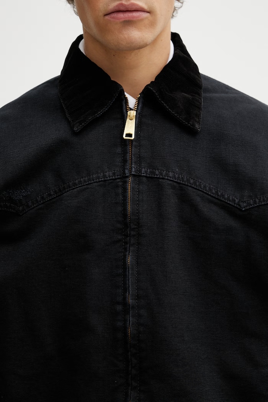 Carhartt WIP OG Santa Fe Jacket krótka kurtka bawełniana męska czarny I036240.00EB7