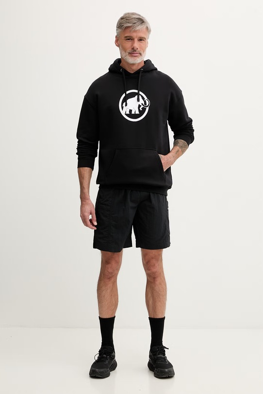 Mammut bluza z kapturem męska bawełniana 1014.07410 czarny SS26