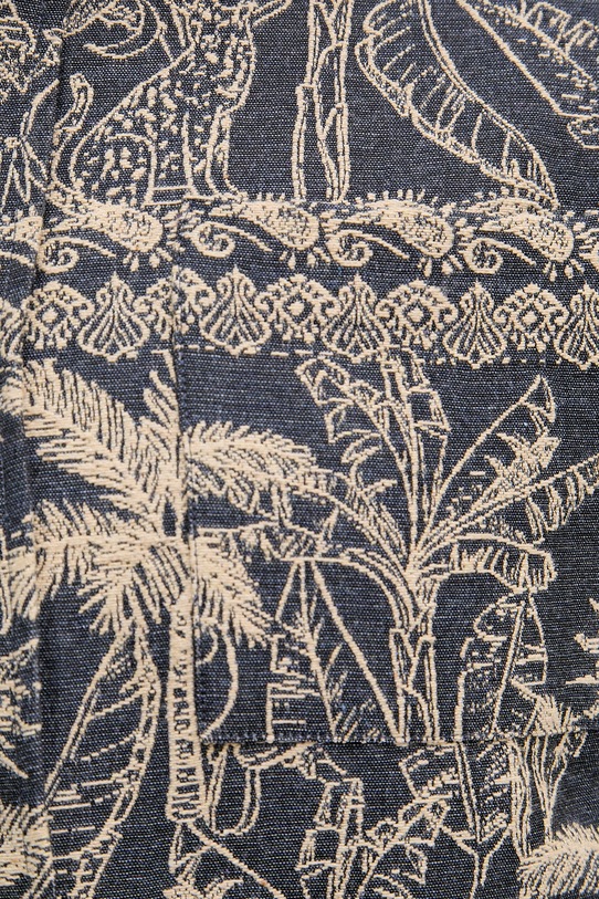 Mos Mosh kurtka koszulowa męska bawełniana David 509480 granatowy