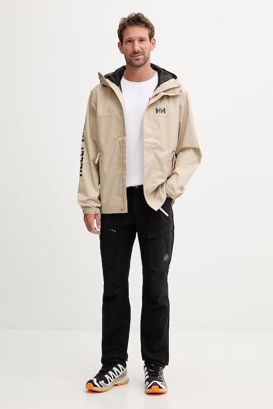 Helly Hansen kurtka trekkingowa męska ERVIK 64032.078 beżowy SS26