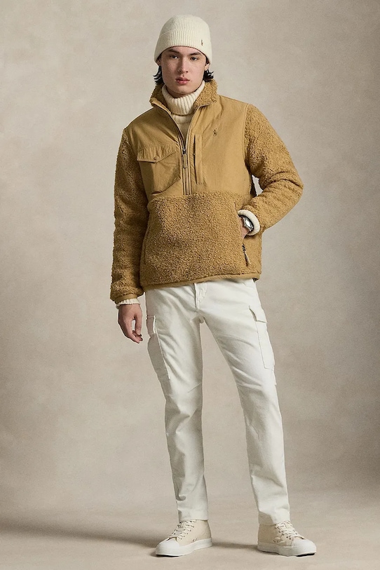 Odzież Polo Ralph Lauren kurtka BONDED HI 710981490002 beżowy