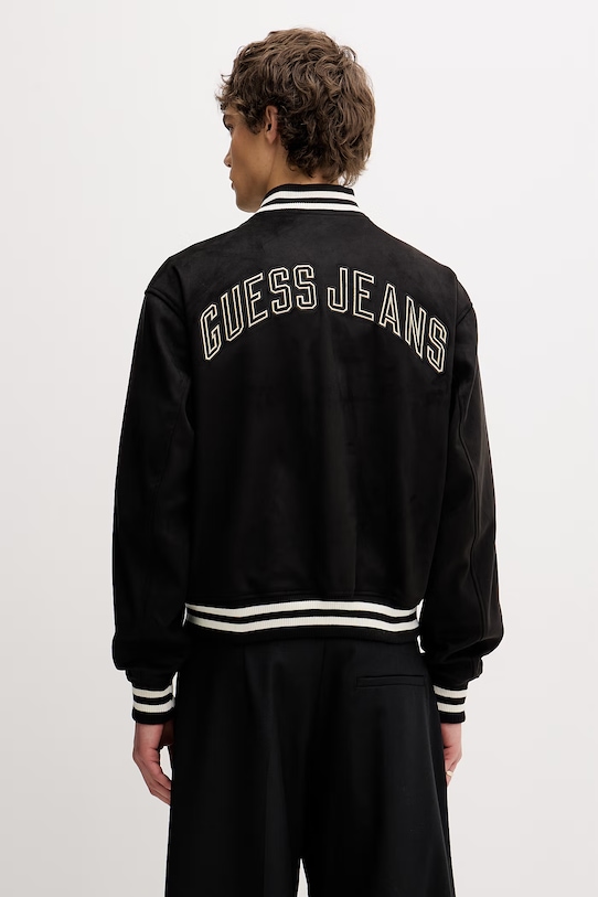 Odzież Guess Jeans kurtka bomber M6RL0J.WJ842 czarny
