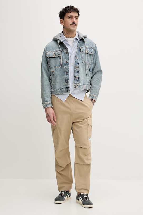 Guess Jeans giacca da uomo in jeans M6RN67.D5M5O blu SS26