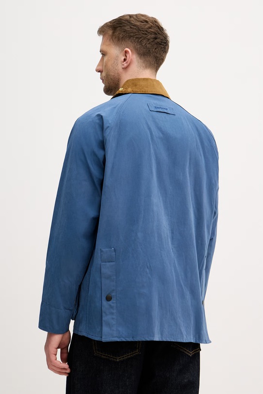 Odzież Barbour kurtka przejściowa męska z bawełną Bedale MCA1091 niebieski