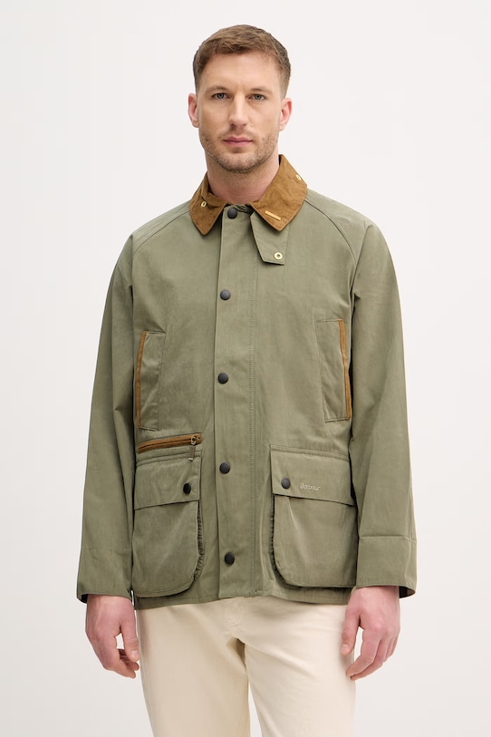 Barbour kurtka przejściowa męska z bawełną Bedale zielony MCA1091