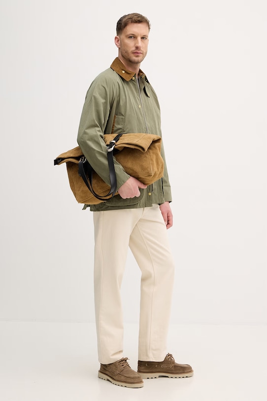 Barbour kurtka przejściowa męska z bawełną Bedale MCA1091 zielony SS26