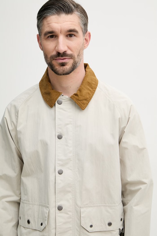Barbour krótka kurtka męska beżowy MCA1108