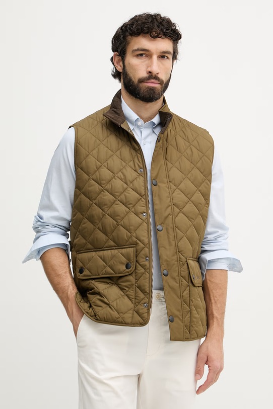 Barbour bezrękawnik bez kaptura zielony MGI0245