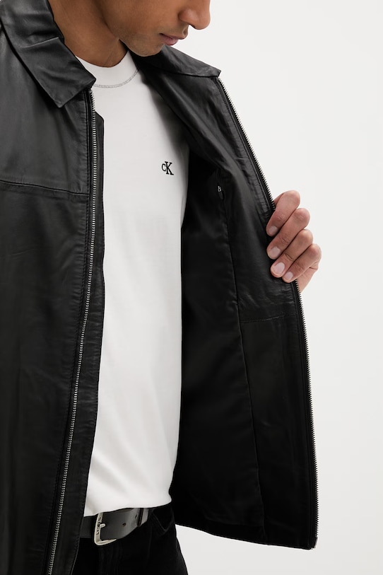 Calvin Klein jakna za muškarce od kože LV04LF423G