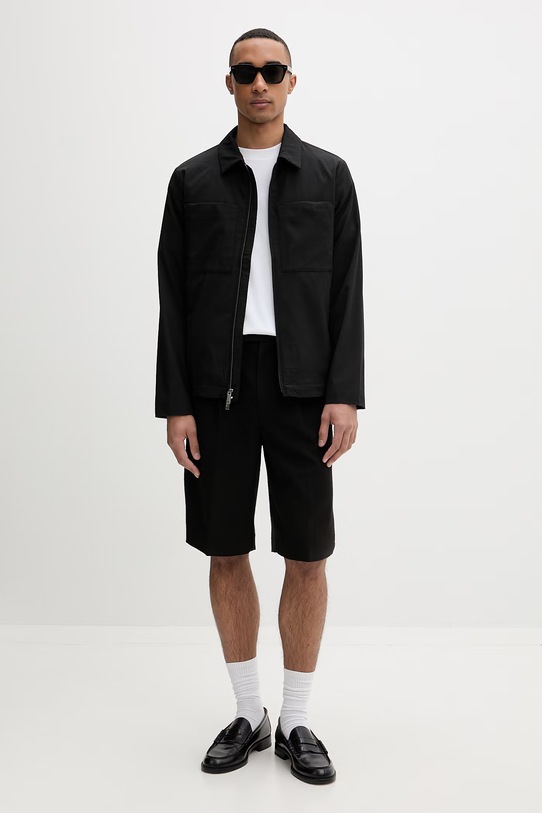 Calvin Klein kratka jakna za muškarce LV04LF424G crna SS26