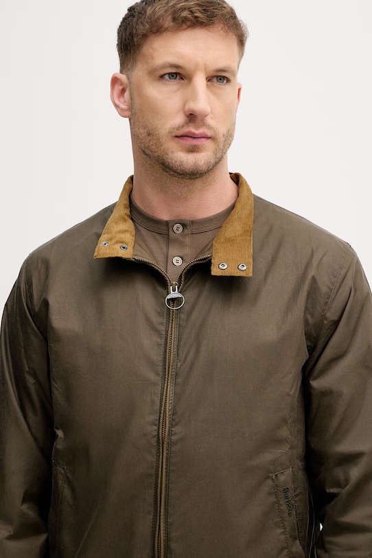 Barbour kurtka przejściowa męska bawełniana zielony MWX1350