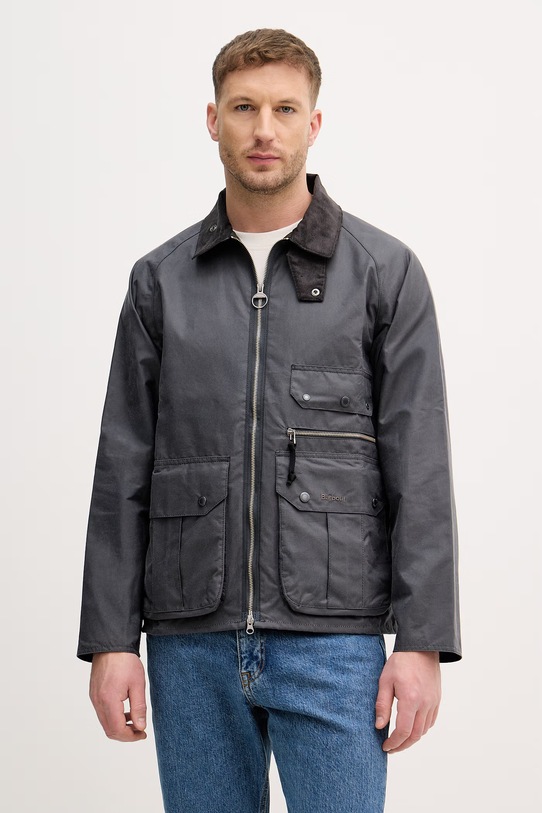 Barbour kurtka przejściowa męska bawełniana szary MWX2536