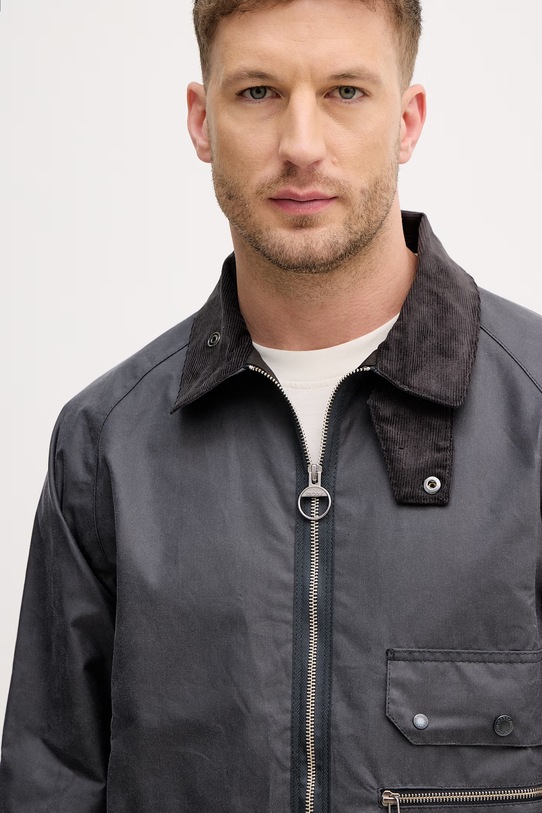 Barbour kurtka przejściowa męska bawełniana szary MWX2536