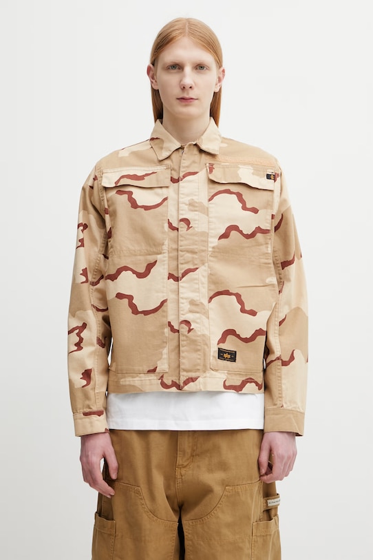 Alpha Industries Chore krótka kurtka bawełniana męska beżowy 266105C