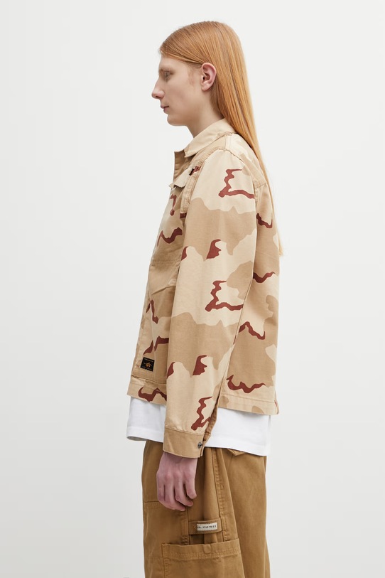 Alpha Industries Chore krótka kurtka bawełniana męska 266105C beżowy SS26