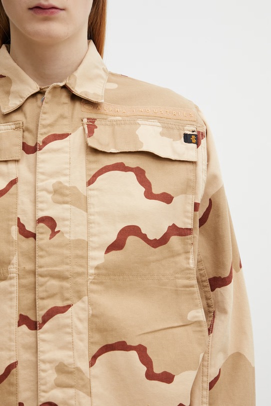 Alpha Industries Chore krótka kurtka bawełniana męska beżowy 266105C