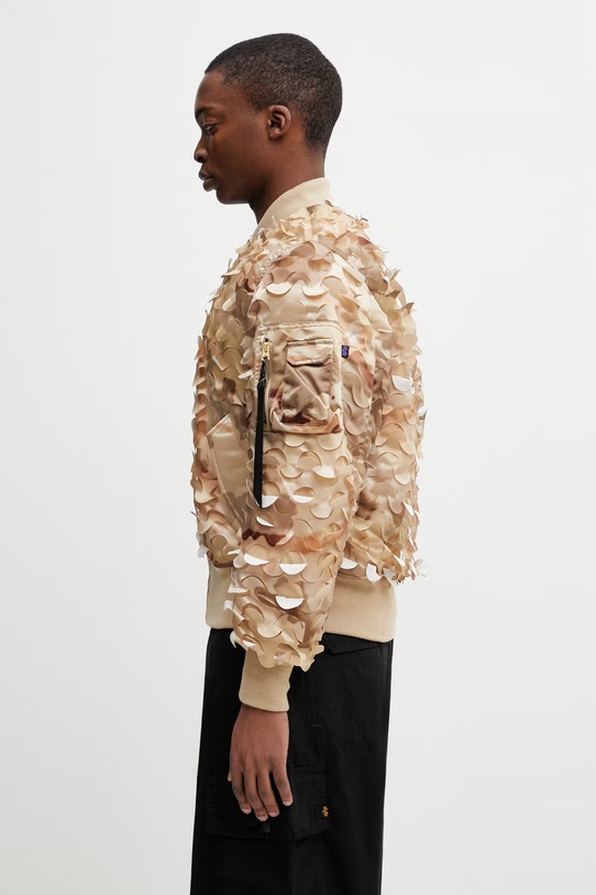 Alpha Industries MA-1 ULCANS bomberka męska 756123 beżowy SS26