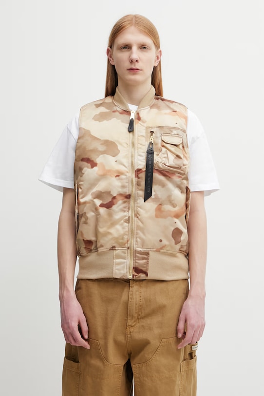 Alpha Industries MA-1 bezrękawnik męski beżowy 758102C