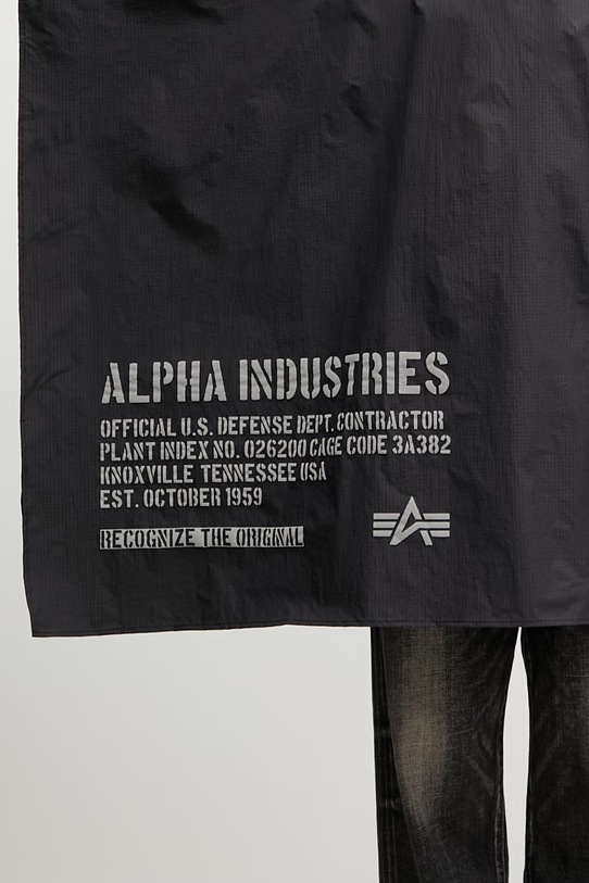 Alpha Industries Packable Rain Cape kurtka przeciwdeszczowa męska 266117 czarny