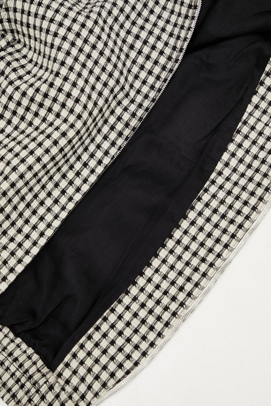 RHUDE Gingham Hamptons kurtka przejściowa męska z wełną RHSS26JA01195 beżowy