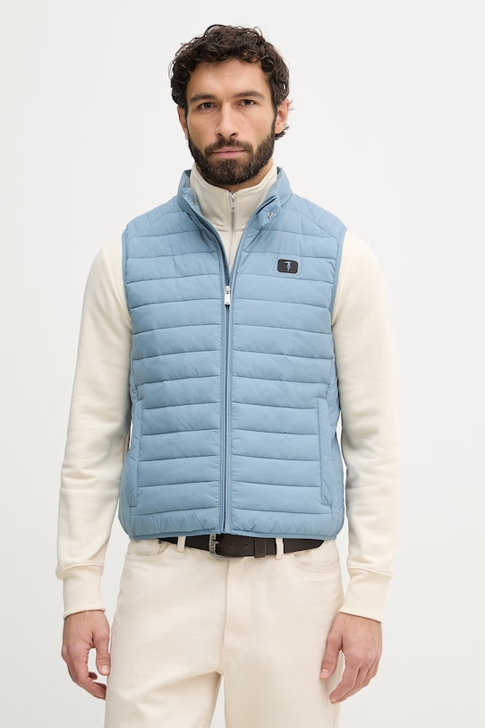 Trussardi bezrękawnik damski niebieski F006M000037N