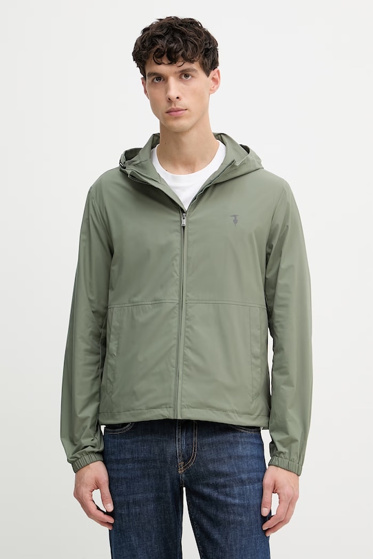 Trussardi krótka kurtka męska zielony R026M000050N