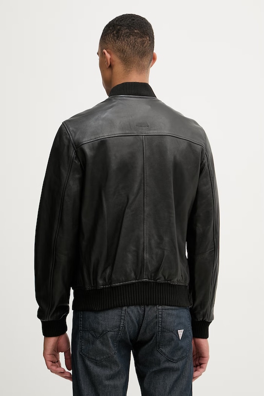 Îmbrăcăminte Trussardi geacă bomber pentru bărbați, din piele R302M000053N negru