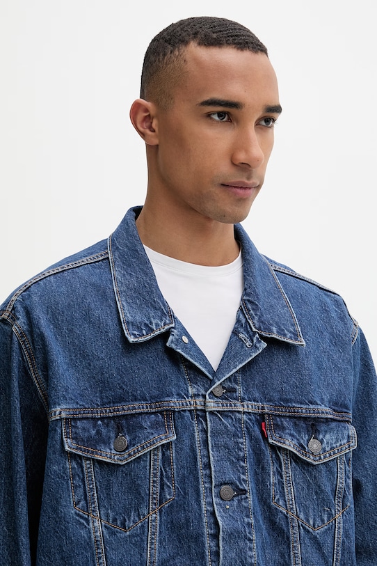 Levi's bunda pánska rifľová THE TRUCKER JACKET modrá 72334.0772