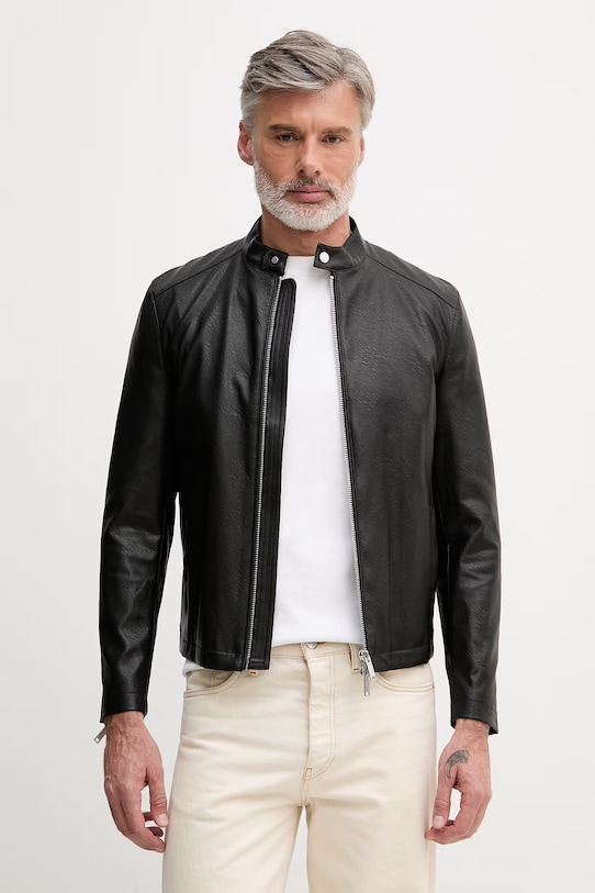 Sisley pánska krátka bunda čierna 21DYSN03P.100