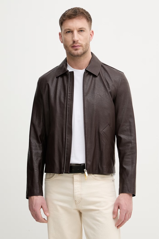 Sisley krátka bunda pánska hnedá 21DYSN04K