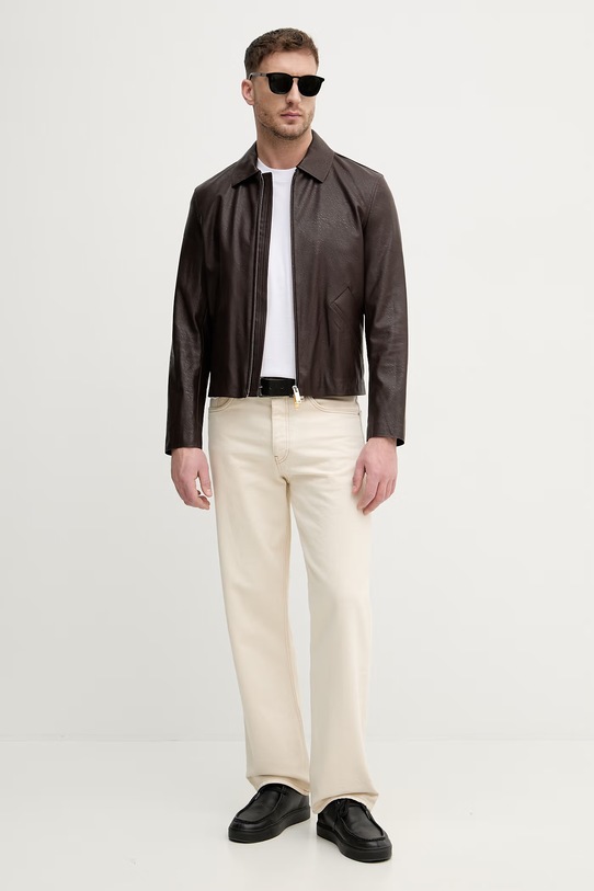 Sisley krátka bunda pánska 21DYSN04K hnedá SS26