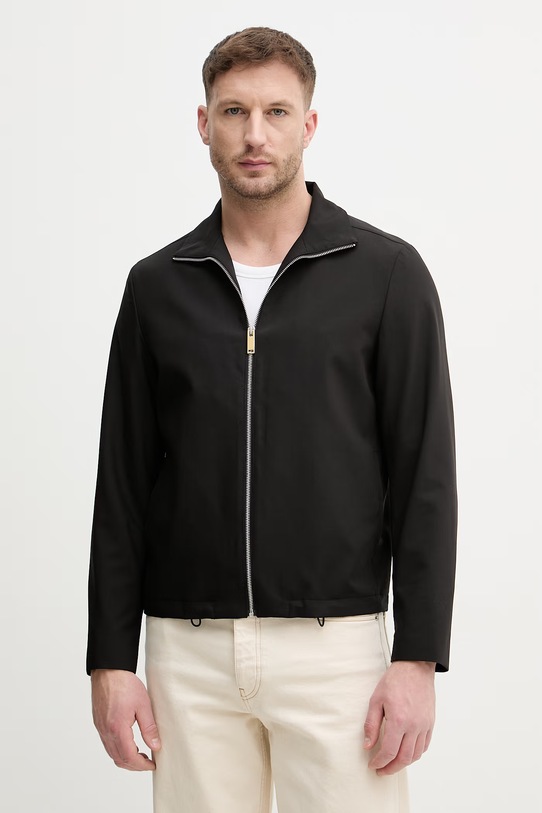 Sisley Κοντό μπουφάν ανδρικό μαύρο 29B3SN04F