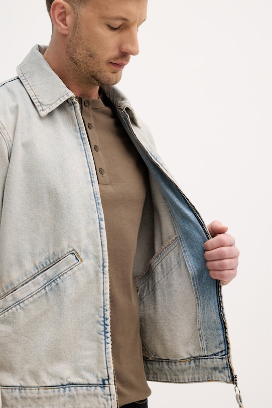 Sisley kurtka przejściowa męska bawełniana 2YDCSN04R