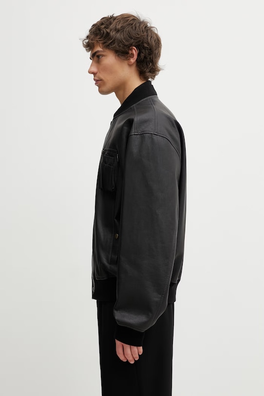 MM6 Maison Margiela Bomber Jacket Men's SH0AM0080.M35740.900 black SS26