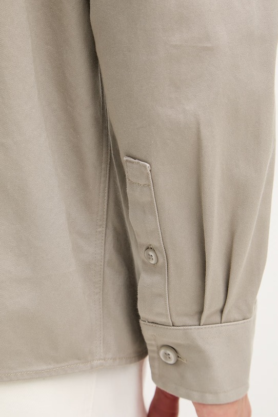 Calvin Klein Jeans srajčna jakna moška bombažna LV04RF408G bež