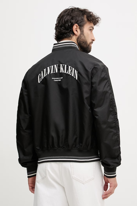 Odjeća Calvin Klein Jeans bomber jakna muška LV04RF510G crna
