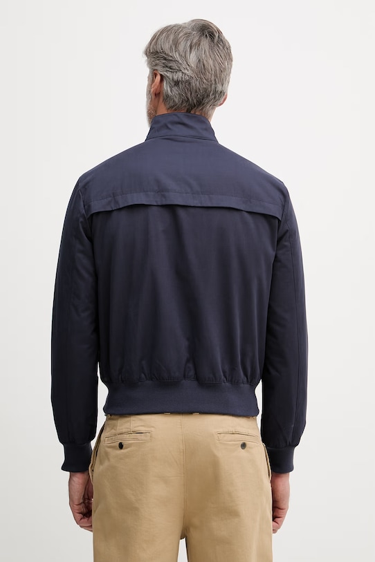 Oblečenie United Colors of Benetton pánska krátka bunda s bavlnou 28AUUN075 tmavomodrá