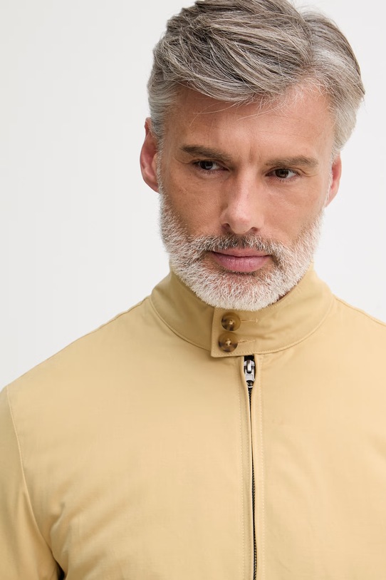 United Colors of Benetton krótka kurtka męska z bawełny beżowy 28AUUN075