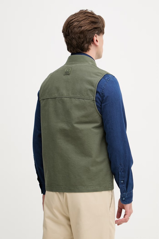 Odzież United Colors of Benetton bezrękawnik męski bawełniany 2OAEUJ00W zielony
