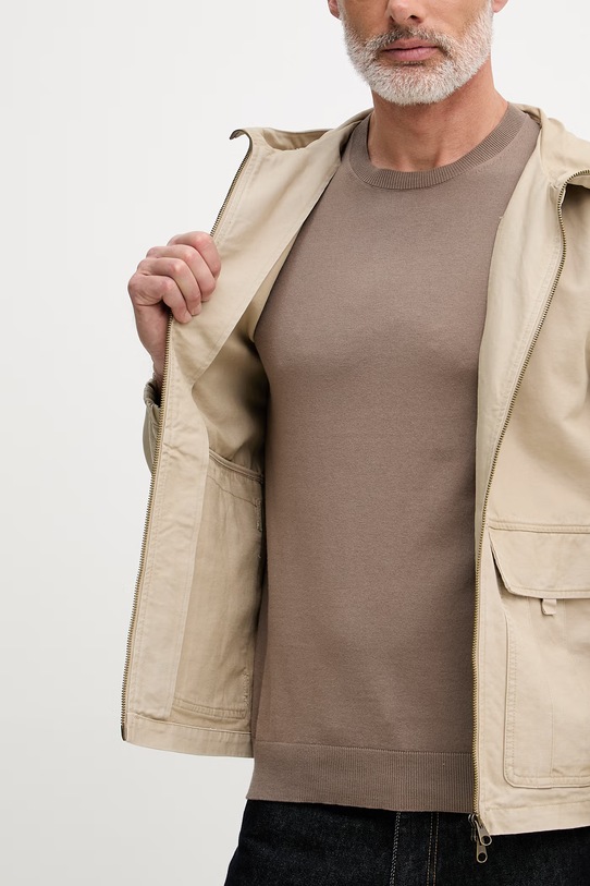 United Colors of Benetton Krátka bunda pánska bavlnená 2OAEUN076