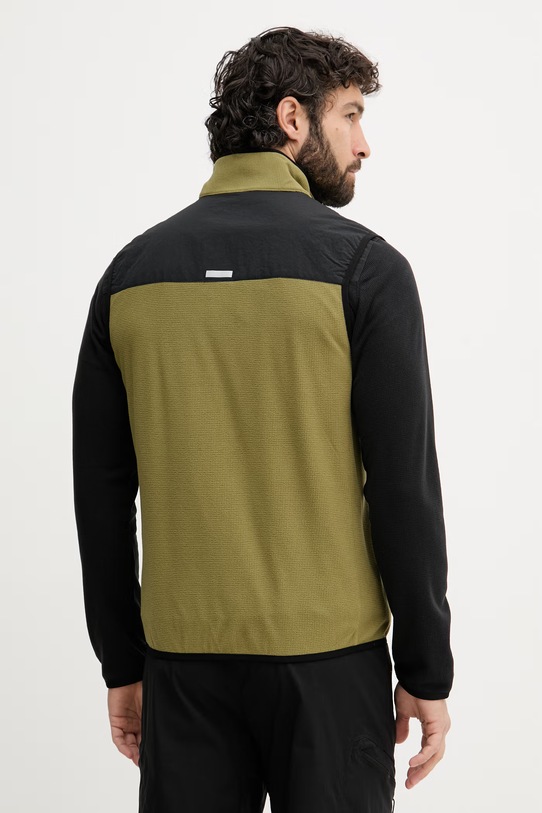 Odjeća United Colors of Benetton prsluk za muškarce s flisom 3I4AU500Y zelena