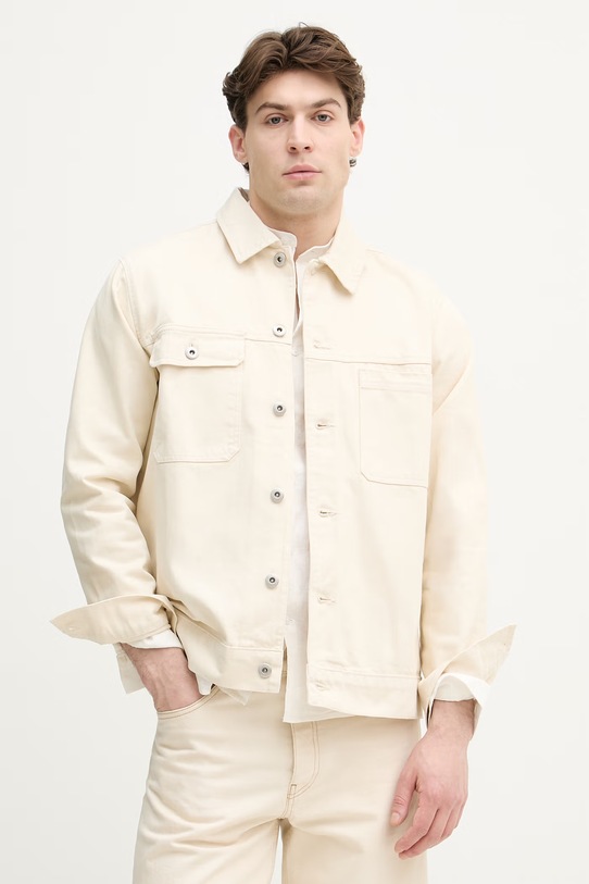 Lindbergh kurtka męska jeansowa beżowy 30.304030CD