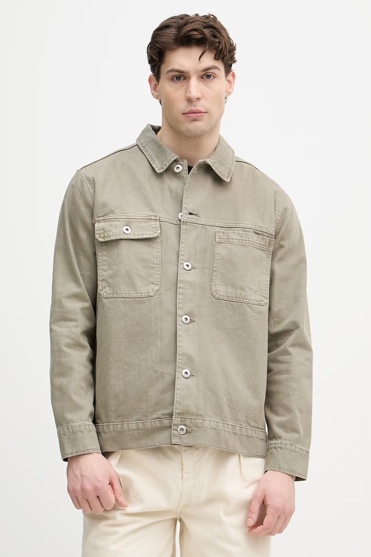 Lindbergh kurtka męska jeansowa zielony 30.304030CD